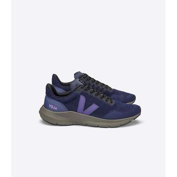 Women's Veja MARLIN V-KNIT Shoes Purple | ZA 526UZG